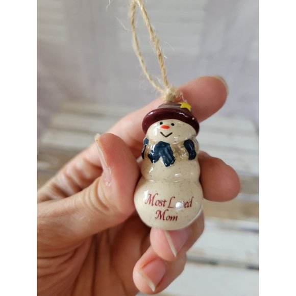 Mini stocking candy cane reindeer rocking horse snowman ornament set Xmas holida - Picture 8 of 10